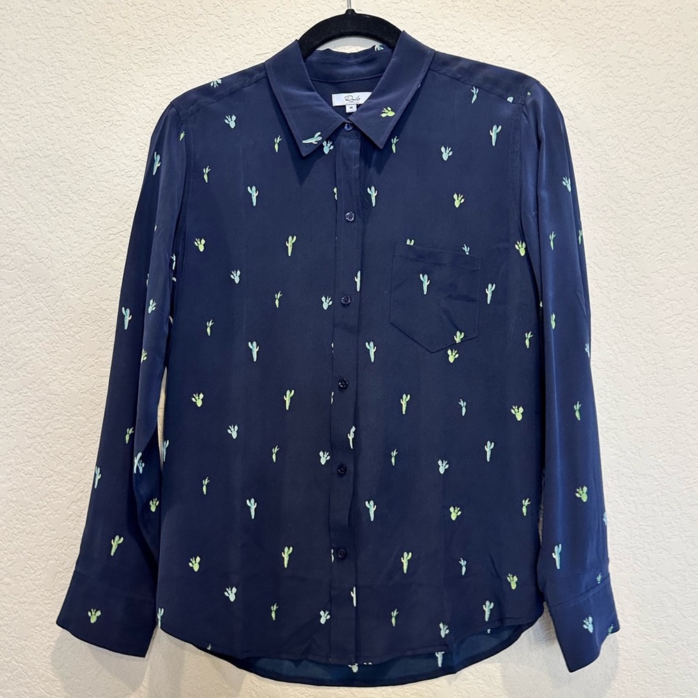 Brand/Style: Rails - Kate cactus Print Silk Blouse | Size: Medium